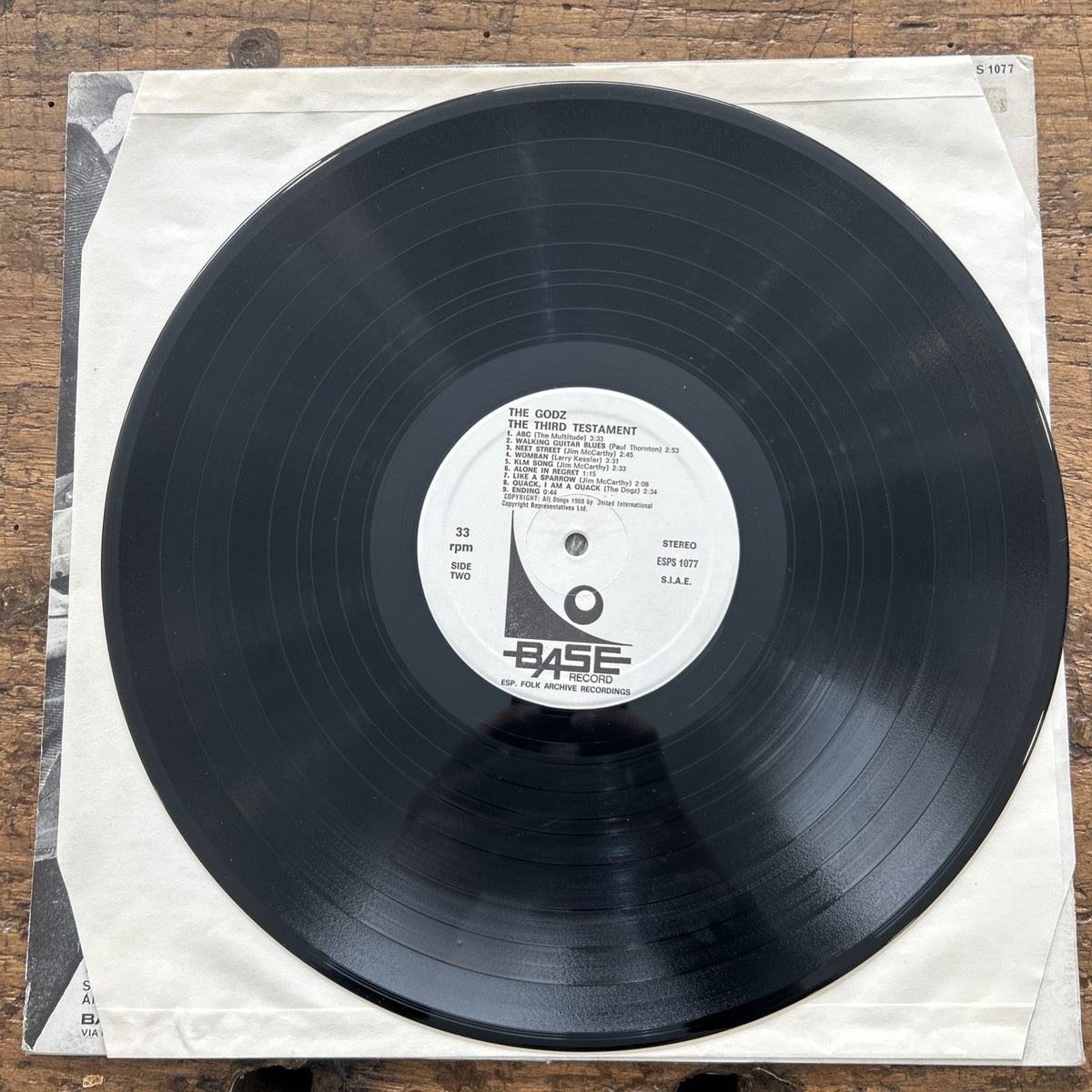 LP Godz - The Third Testament ESP S 1077 Vinile Musica Rock Psichedelica