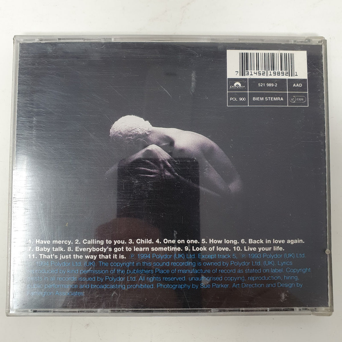 CD Yazz – One On OnePolydor – 521 989-2