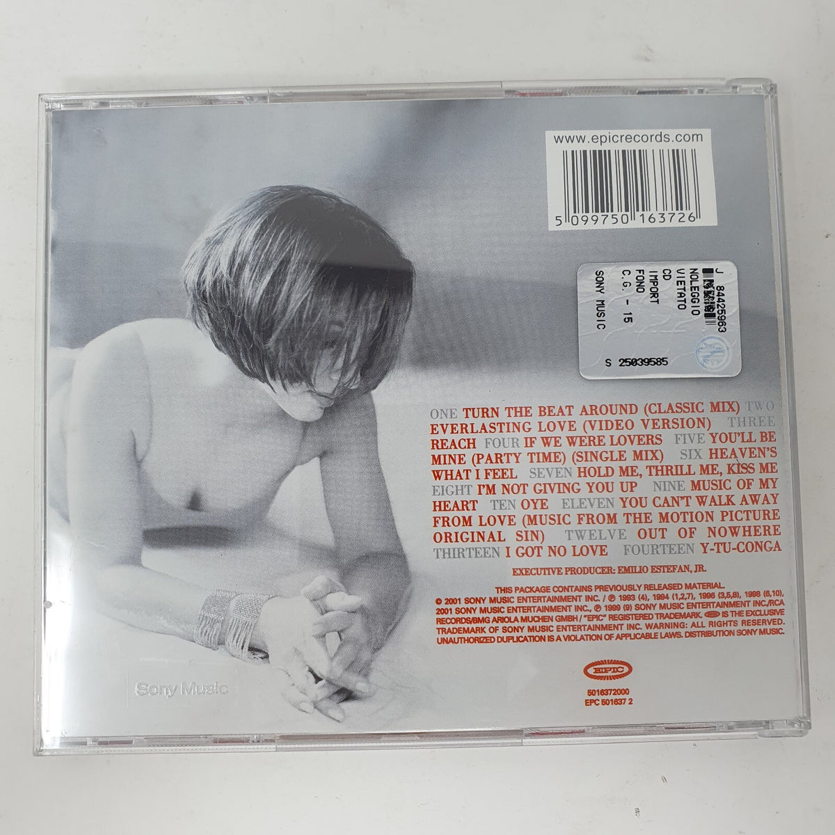 CD Gloria Estefan – Greatest Hits Vol. II Epic – EPC 501637 2