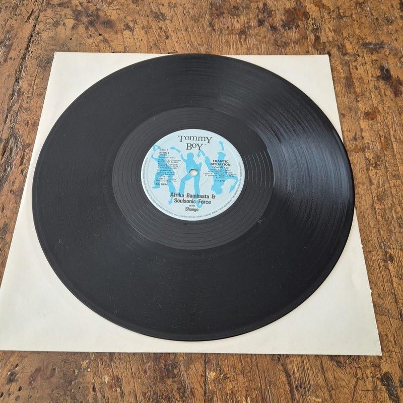 LP Tommy Boy - Afrika Bambaata Soulsonic Force Shango AFRX 3 Vinile Disco