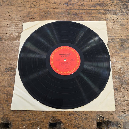 LP Leonard Cohen - Live Songs KC 31724 Mafe In U.S.A 1973 Vinile Rock