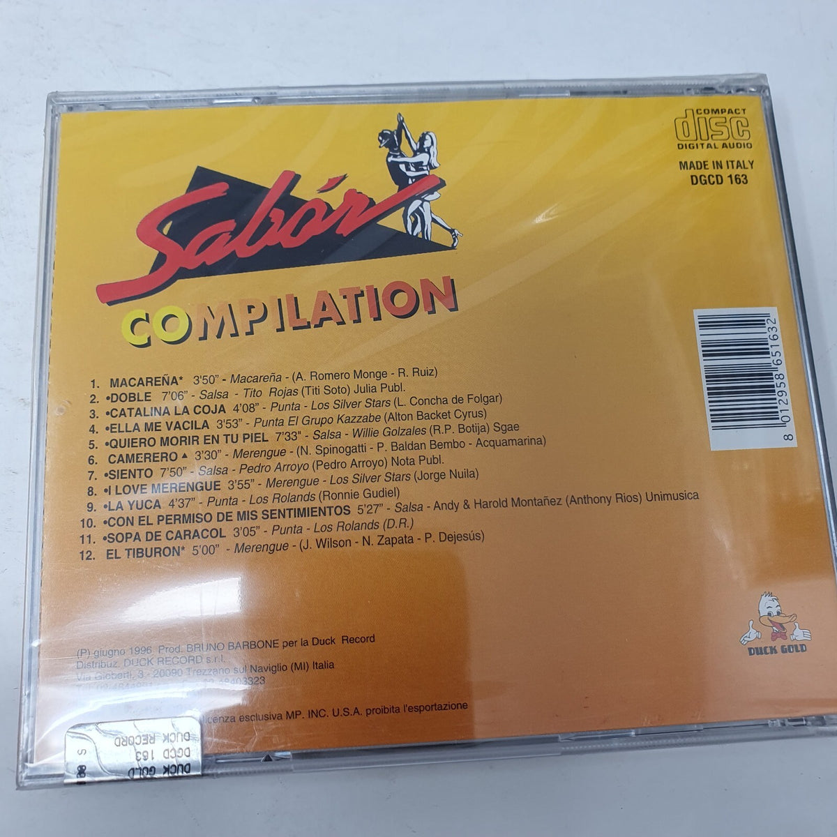 CD LATIN Various – Sabór Compilation Duck Gold – DGCD 163SEALED