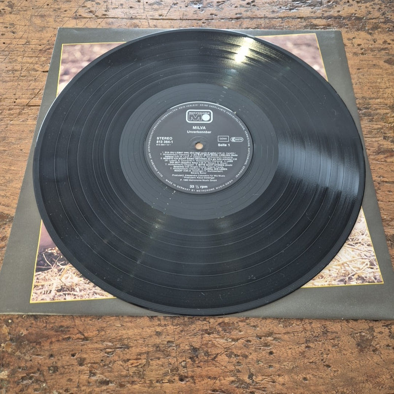 LP Milva - Unverkennbar 813 364-1 Made In Germany Musica Italiana Vinile