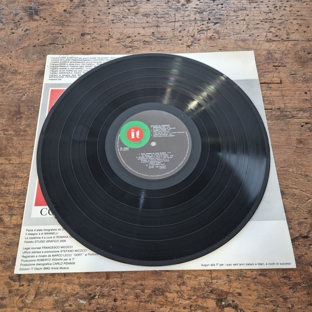 LP Paola Turci - Ritorno Al Presente ZL 74521 Musica Italiana Vinile