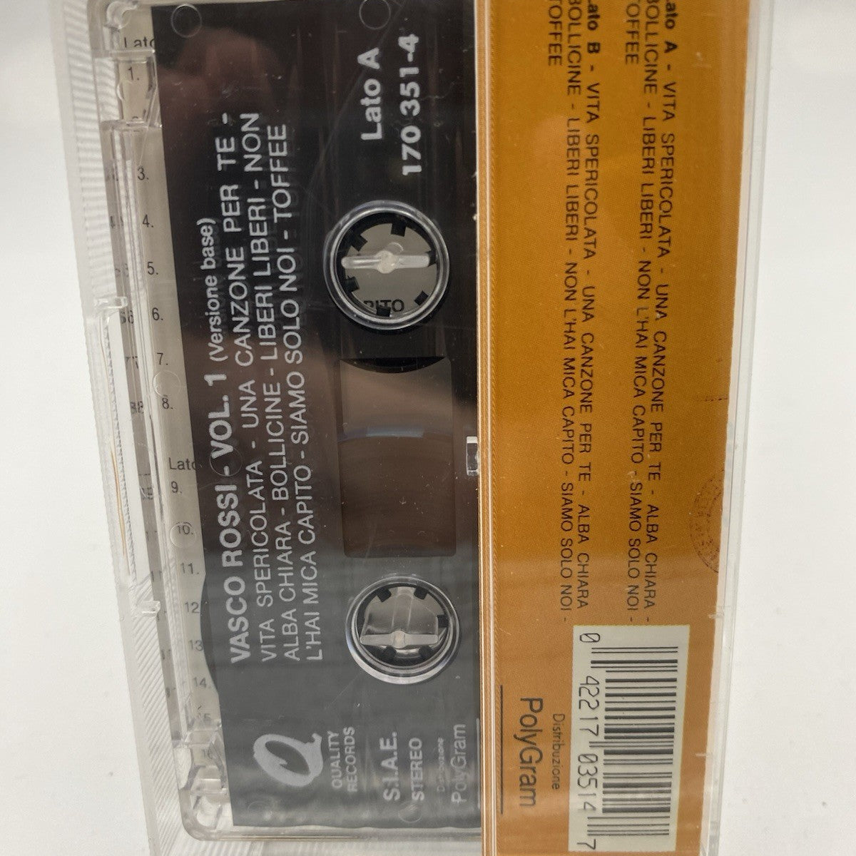 MUSICASSETTA Tape VG Karaoke Vasco Rossi Vol 1