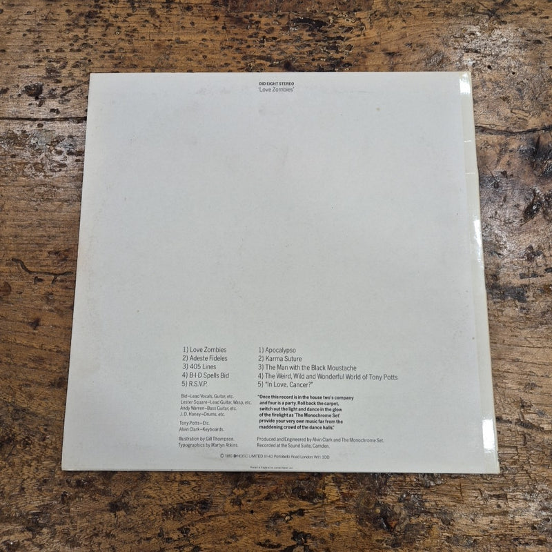 LP Love Zombies - The Monochrome Set DID 8 Musica Rock Alternative Vinile
