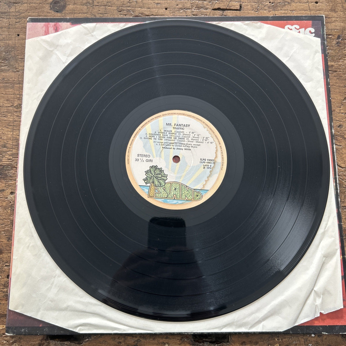 LP Mr. Fantasy - Traffic ILPS 19061 Vinile Musica Rock Psichedelica