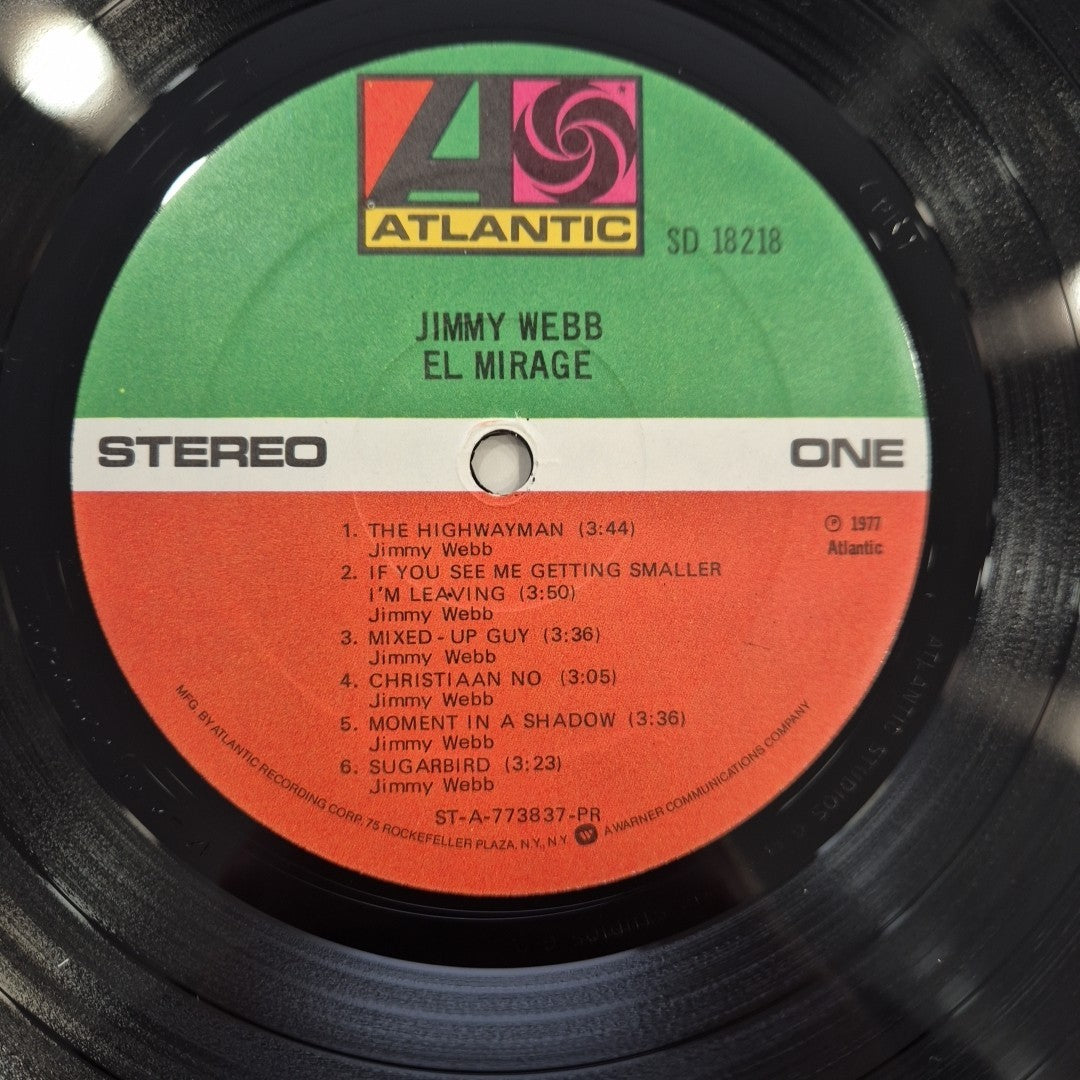 LP Jimmy Webb - El Mirage SD 18218 Made In USA 1977 Rock Vinile