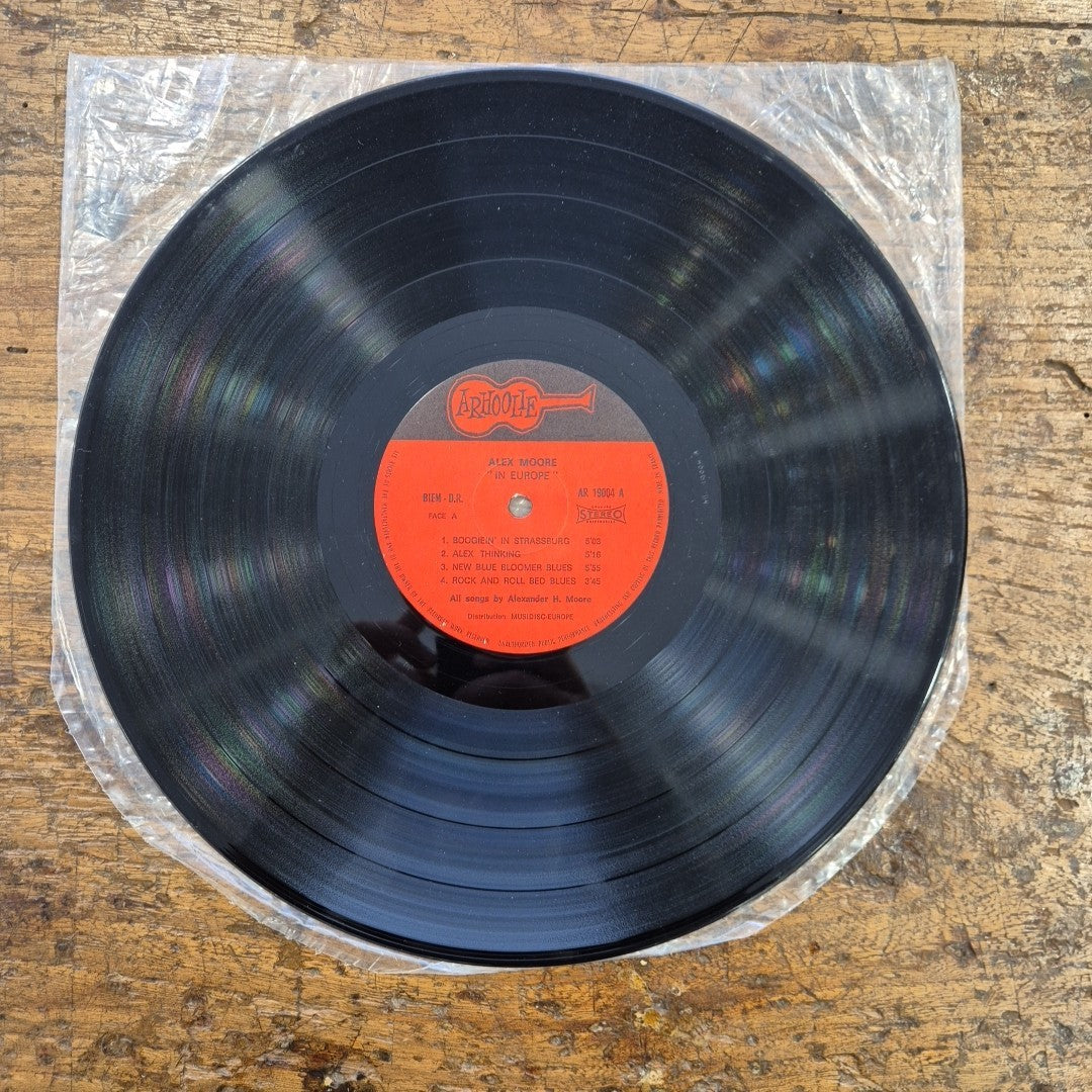 LP Alex Moore - In Europe AR 19004 A musica JAZZ Big Band Swing Vinile 12