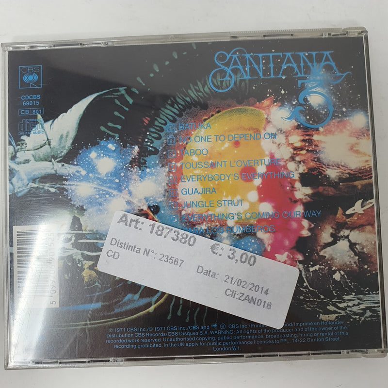 CD Santana – 3CBS – CDCBS 69015 Eu 1986