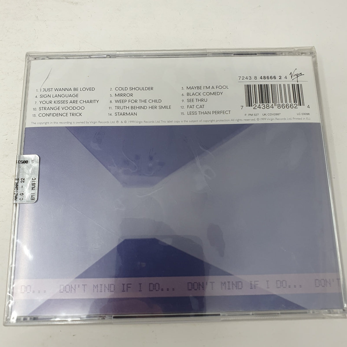 CD Culture Club – Don't Mind If I Do Virgin – CDV2887, SEALED