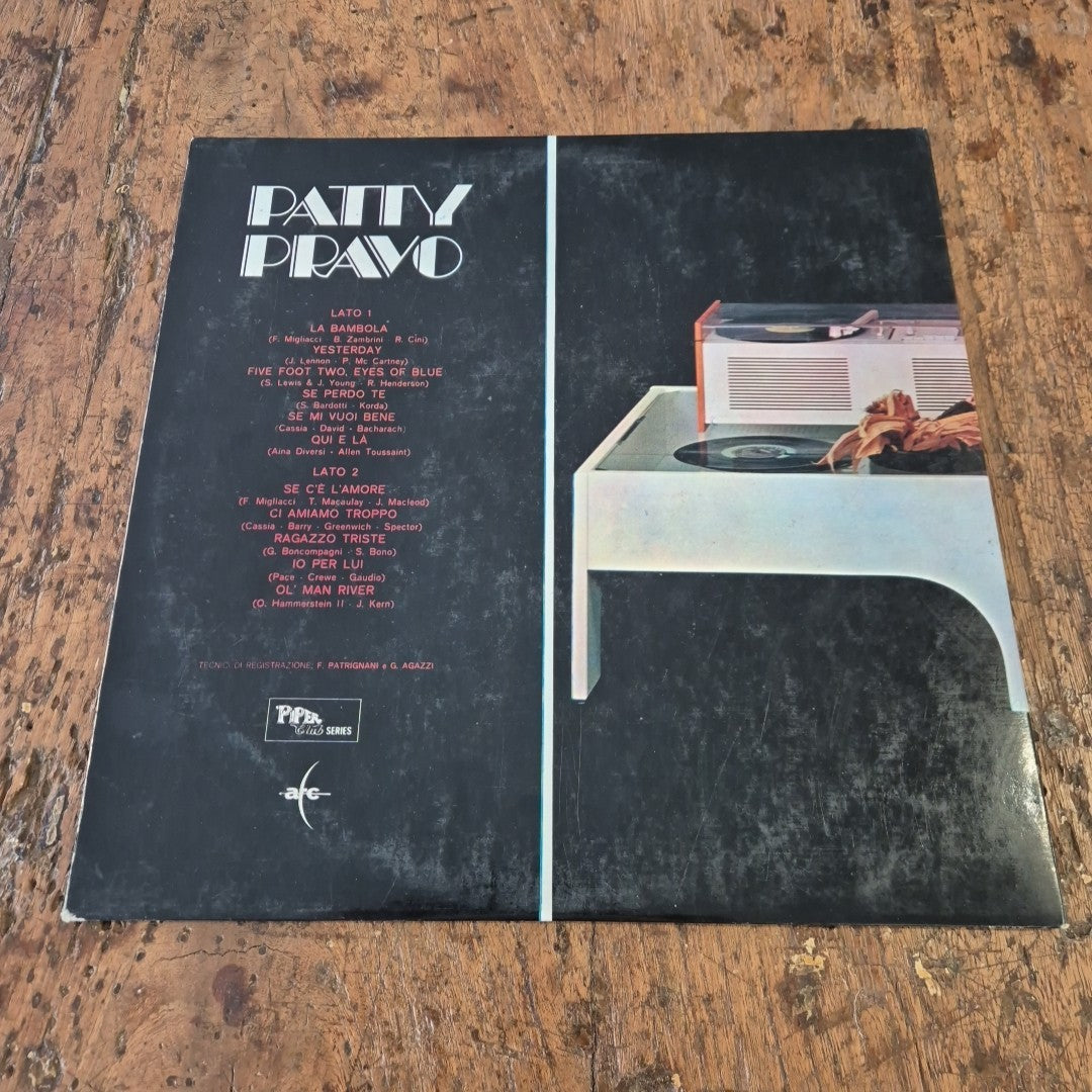 LP PATTY PRAVO ALP 11009 Made In Italy 1968 Musica Italiana Chanson Pop Ballad