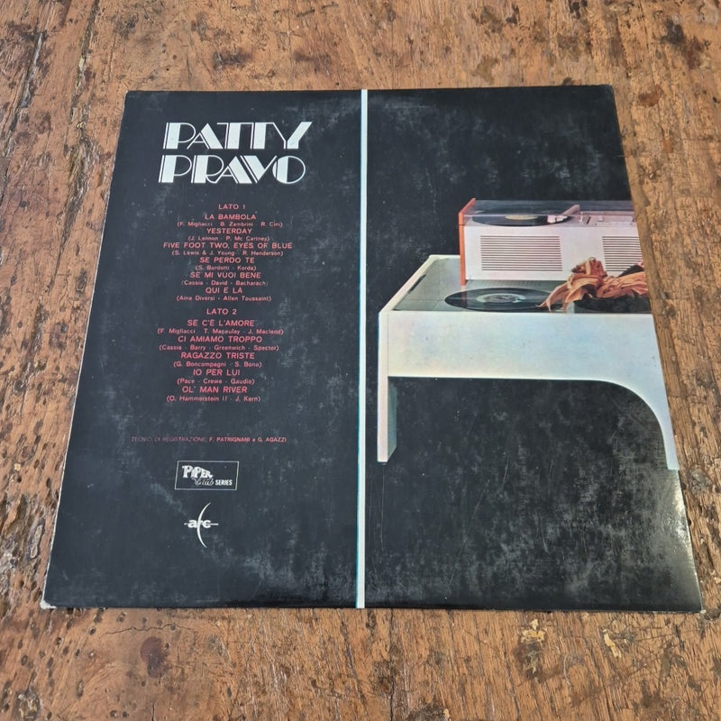 LP PATTY PRAVO ALP 11009 Made In Italy 1968 Musica Italiana Chanson Pop Ballad