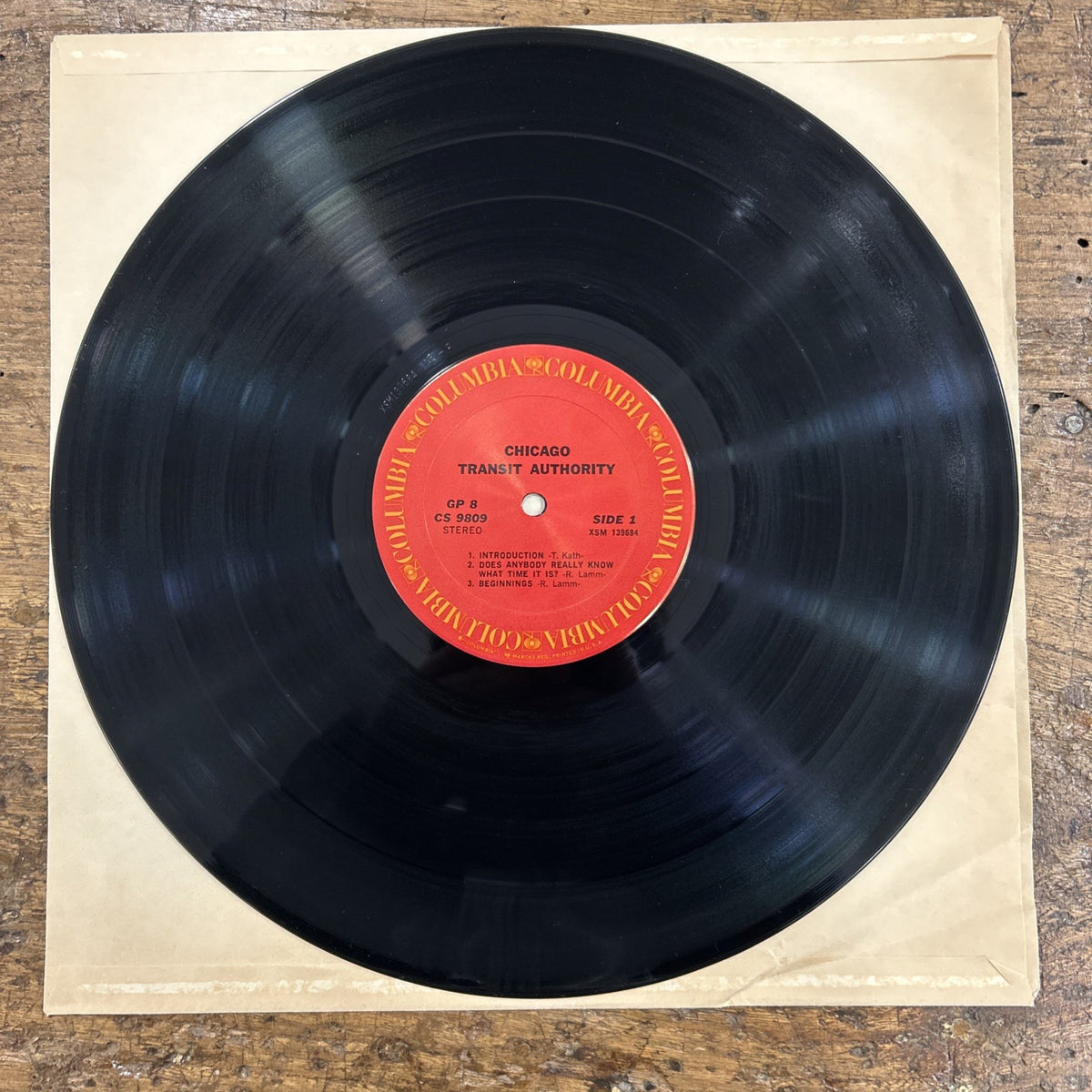 LP The Chicago Transit - Authority PG 8 XSM 139840 Musica Rock Vinile