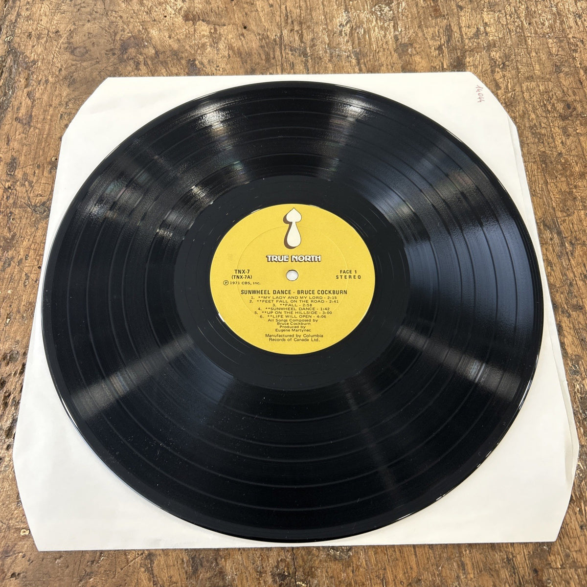 LP Bruce Cockburn - Sunwheel Dance WTNX 7 Canada 1971 Rock Folk Country Vinile