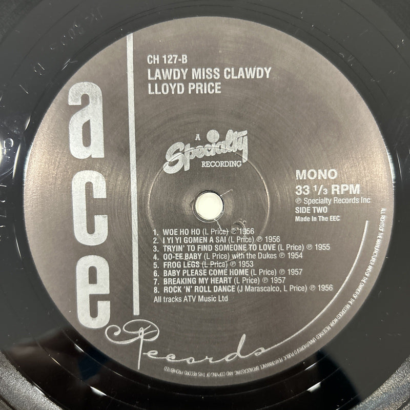 LP Lloyd Prince - Lawdy Miss Clawdy CH127B Made In UK 1985 Vinile Blues Rock