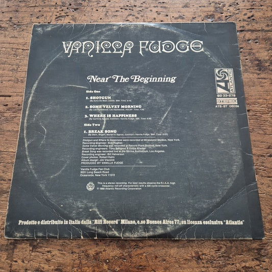 LP The Vanilla Fudge - Near The Beginning ATS ST 06024 Musica Rock Vinile 12