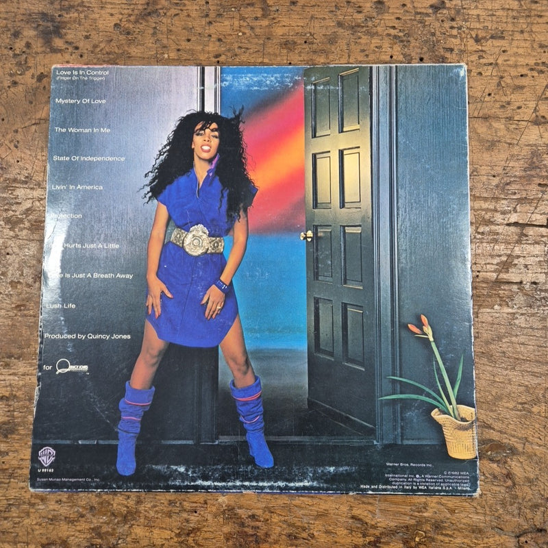 LP Donna Summer - Love Is In Control U 99163 Italy 1979 Pop Disco Soul Vinile