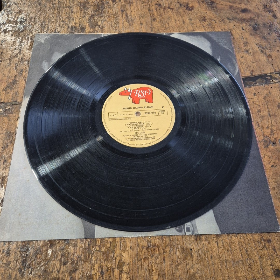 LP Bee Gees - Spirits Having Flown RSO 2394 216 Musica Rock Pop Vinile 12