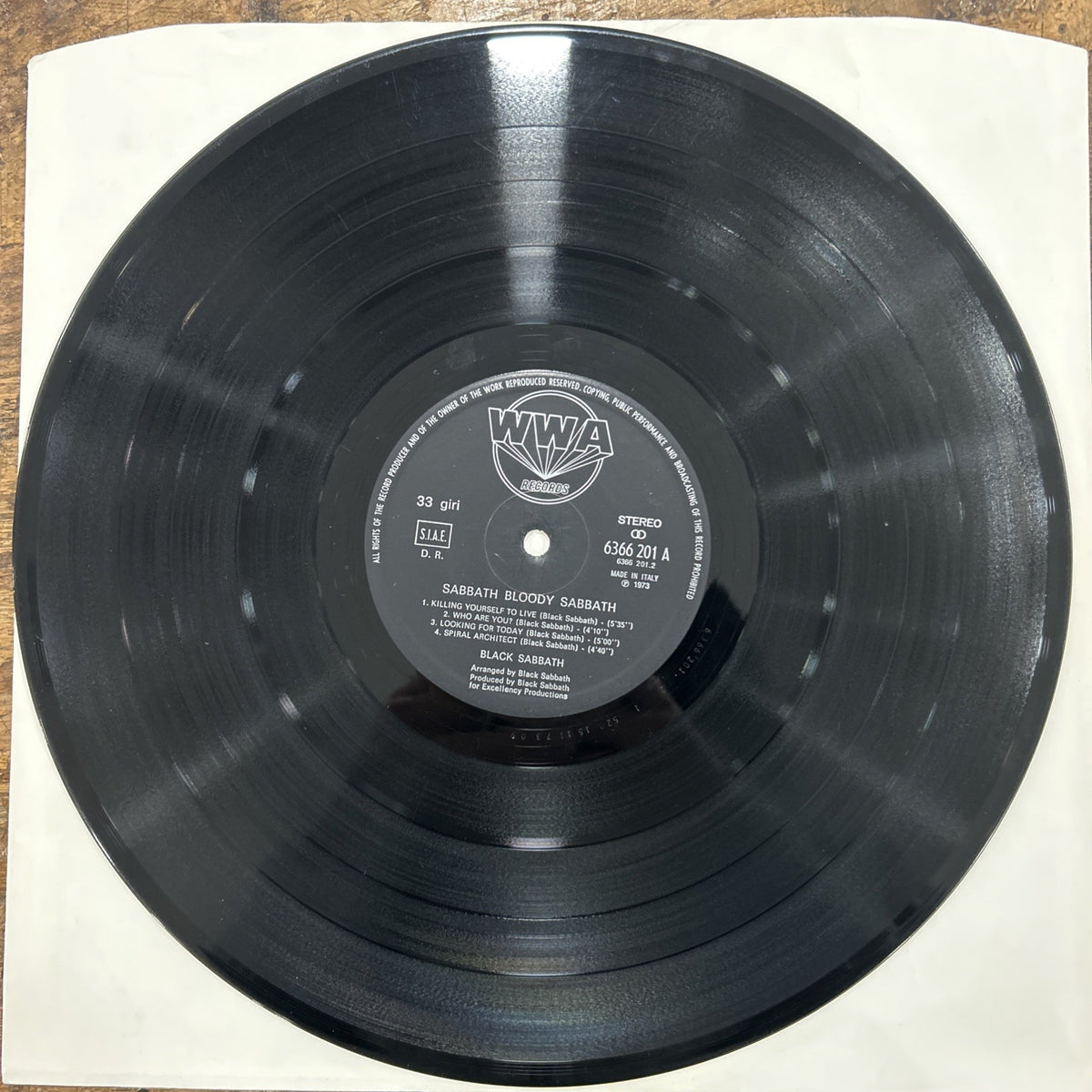 LP Black Sabbath - Sabbath Bloody Sabbath 6366 201 A Vinile Heavy Metal