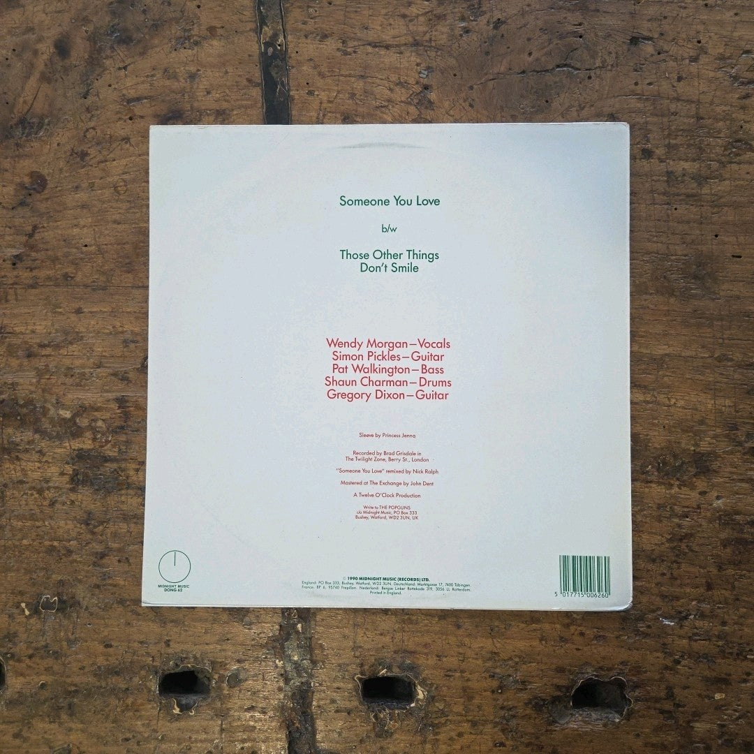 LP The Popguns - Someone You Love DONG 62 1990 Musica Rock Vinile