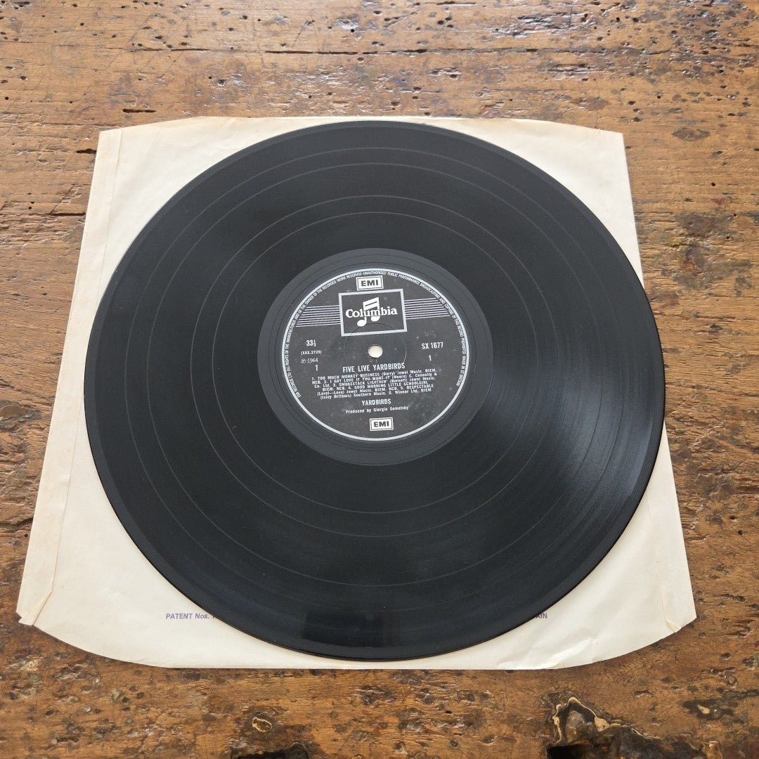LP  Yardbirds - Five Live Yardbirds 33SX 1677 1964 Made In UK Rock Music