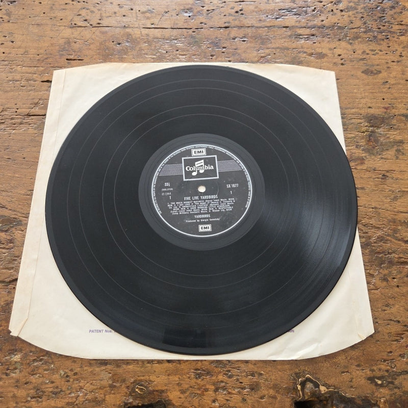 LP  Yardbirds - Five Live Yardbirds 33SX 1677 1964 Made In UK Rock Music
