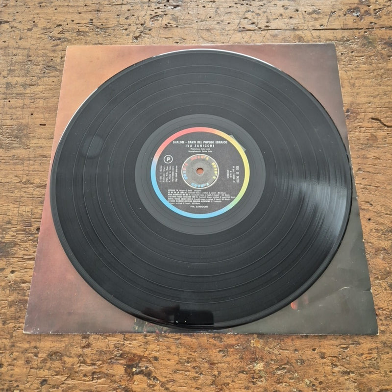 LP Shalom - Canti Del Popolp Ebraico Iva Zanicchi RDZ ST 14208 Italiana Vinile