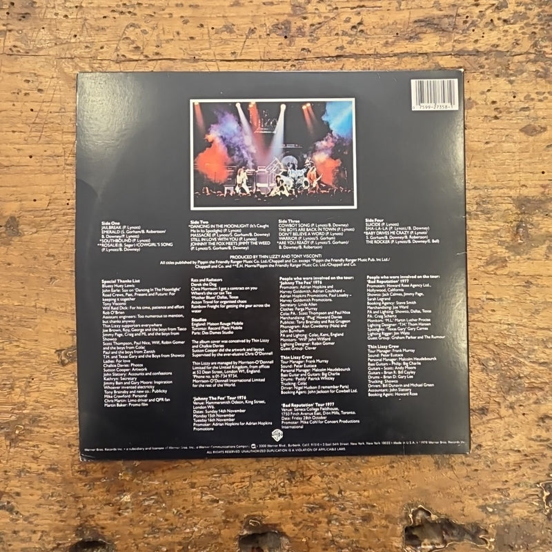 LP Thin Lizzy - Live And Dangerous 2BS 3213 1979 Made In U.S.A Vinile Rock