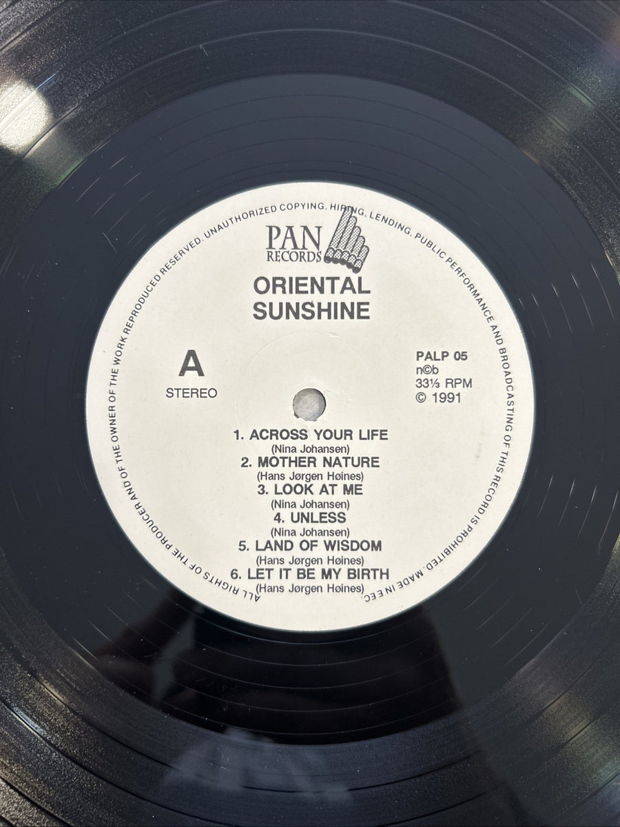 LP Oriental Sunshine - Dedicated To The Bird We Love PALP 05 VINILE Psychedelic