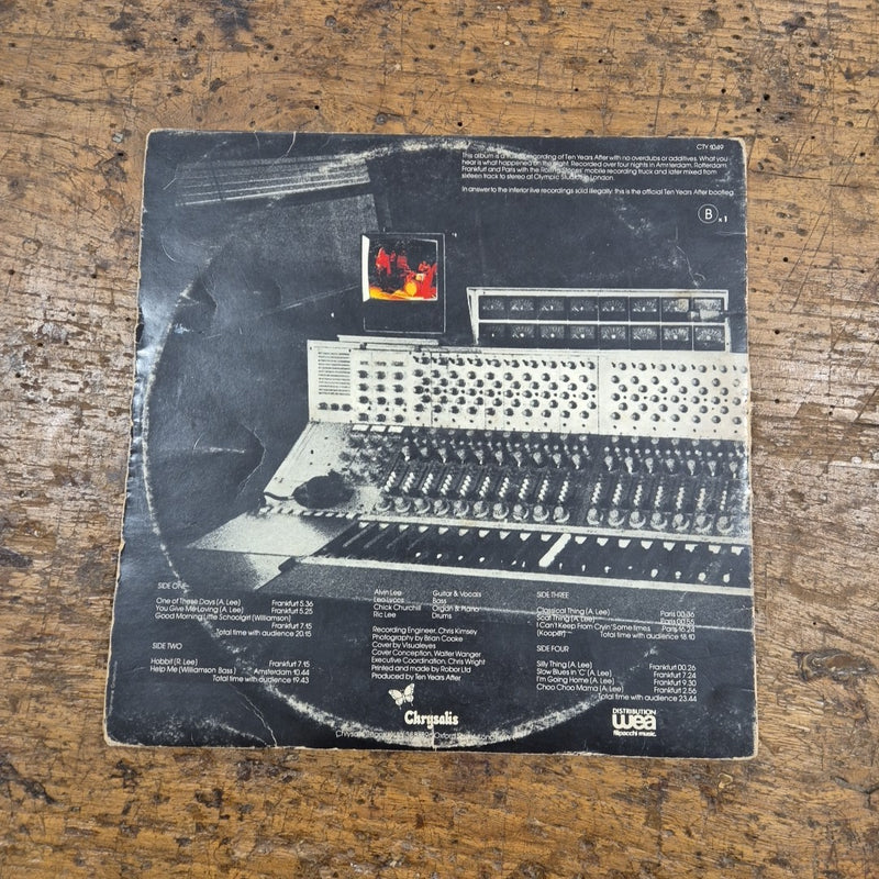 LP Ten Years After Recorded Live CTY 1049 Made In France Rock Pop Vinile