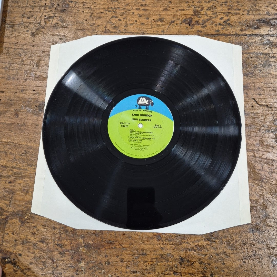 LP The Eric Burdon Band - Sun Secrets Pw-37110 Musica Rock New Wave Vinile