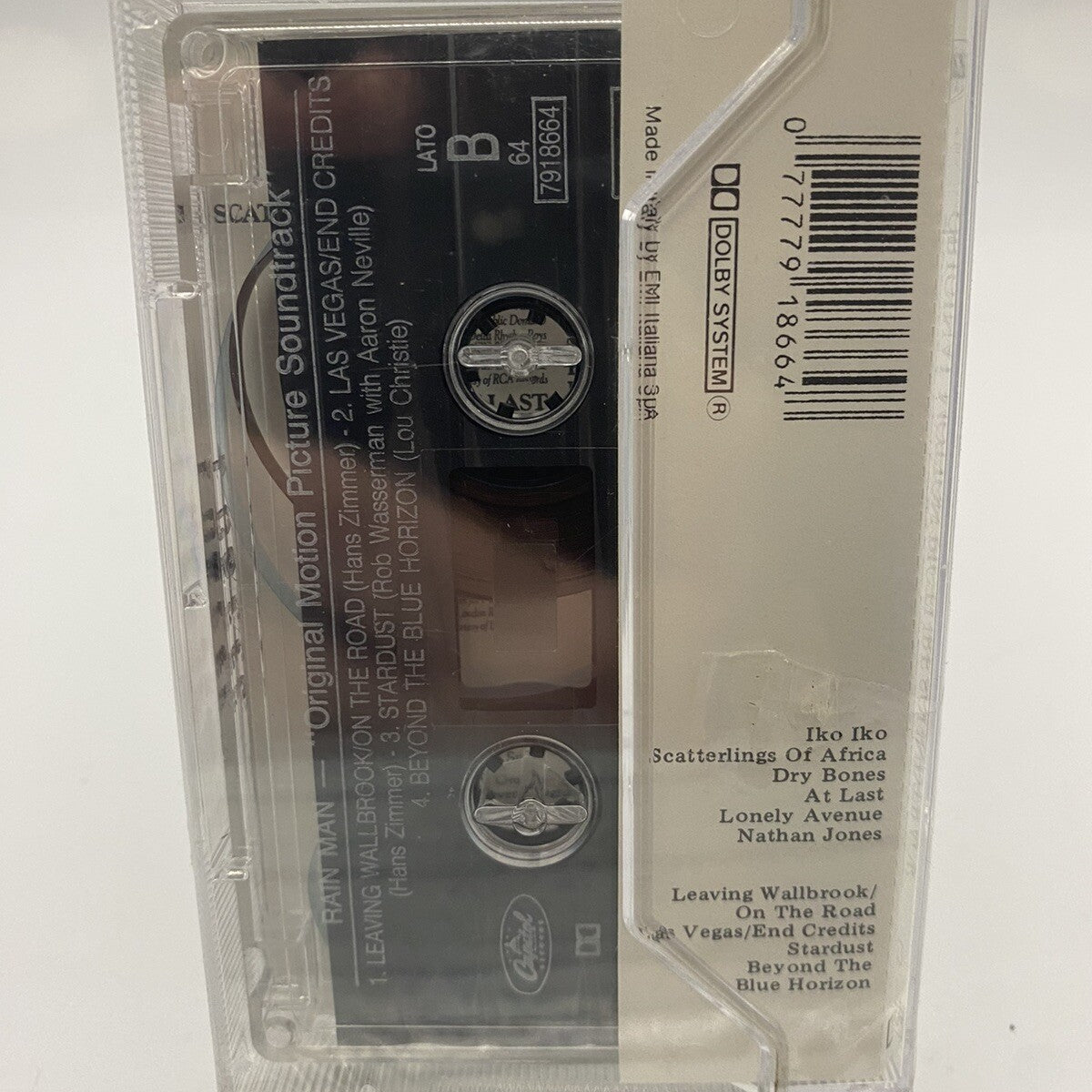 MUSICASSETTA TAPE SS Various Rain Man Stage E Screen