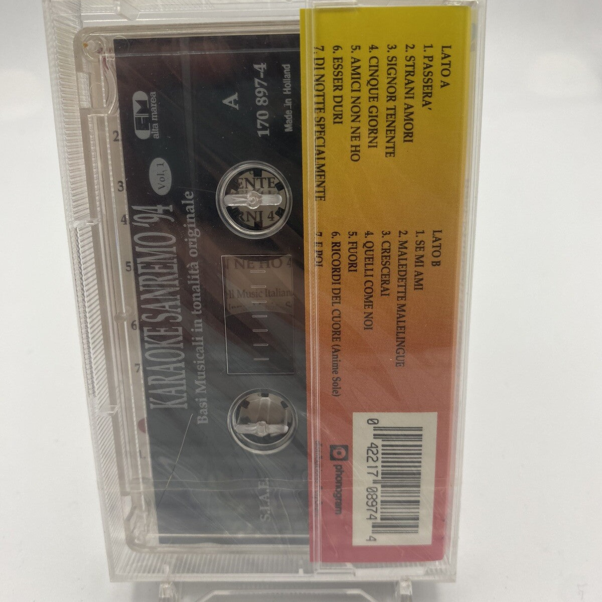 MUSICASSETTA Tape SS Various- Karaoke Sanremo 94 Italy