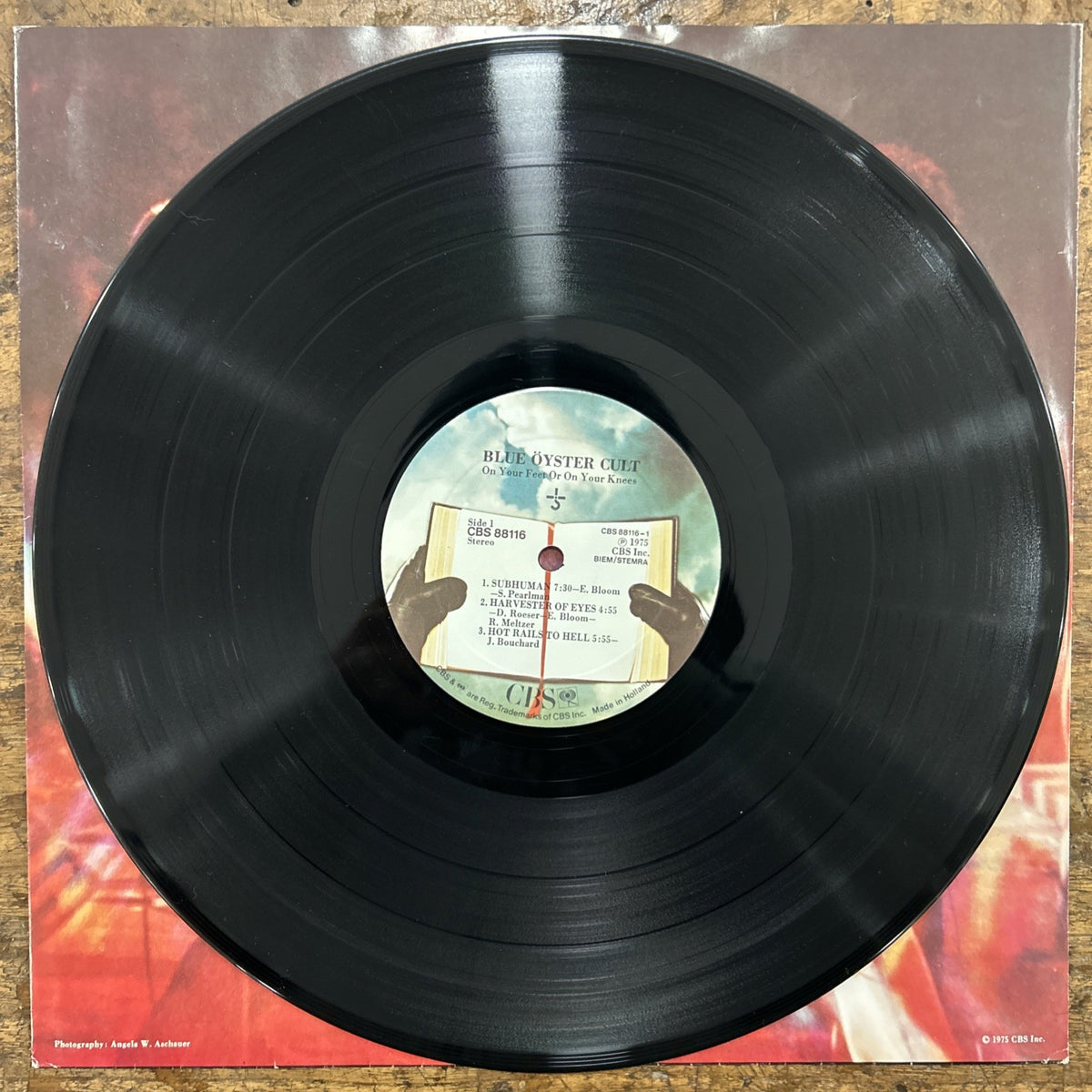 LP  Blue Oyster Cult - On Your Feet Or On Your Knees CBS 88116 Vinile Hard Rock