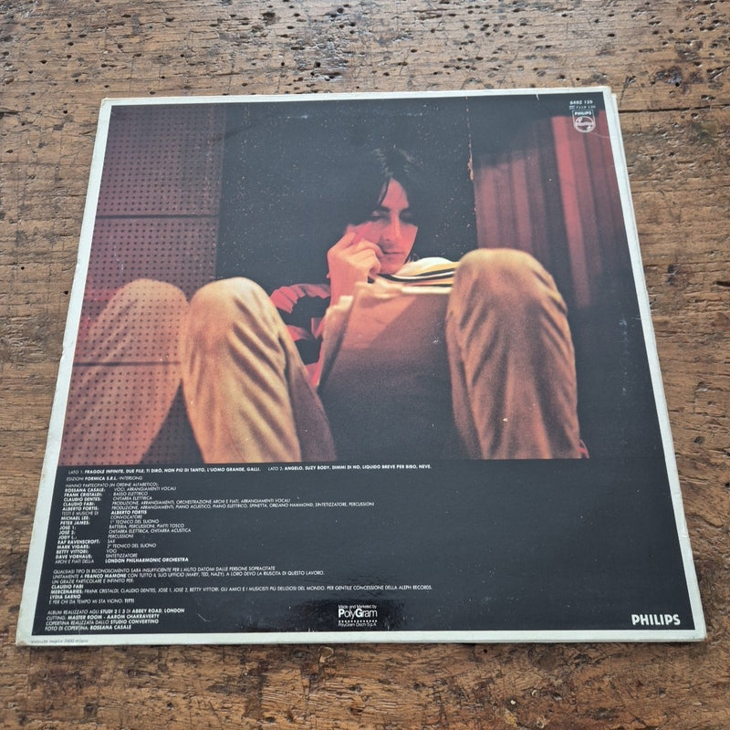 LP Alberto Fortis - Fragole Infinite 6492 135 Italy 1982 Musica Italiana Vinile
