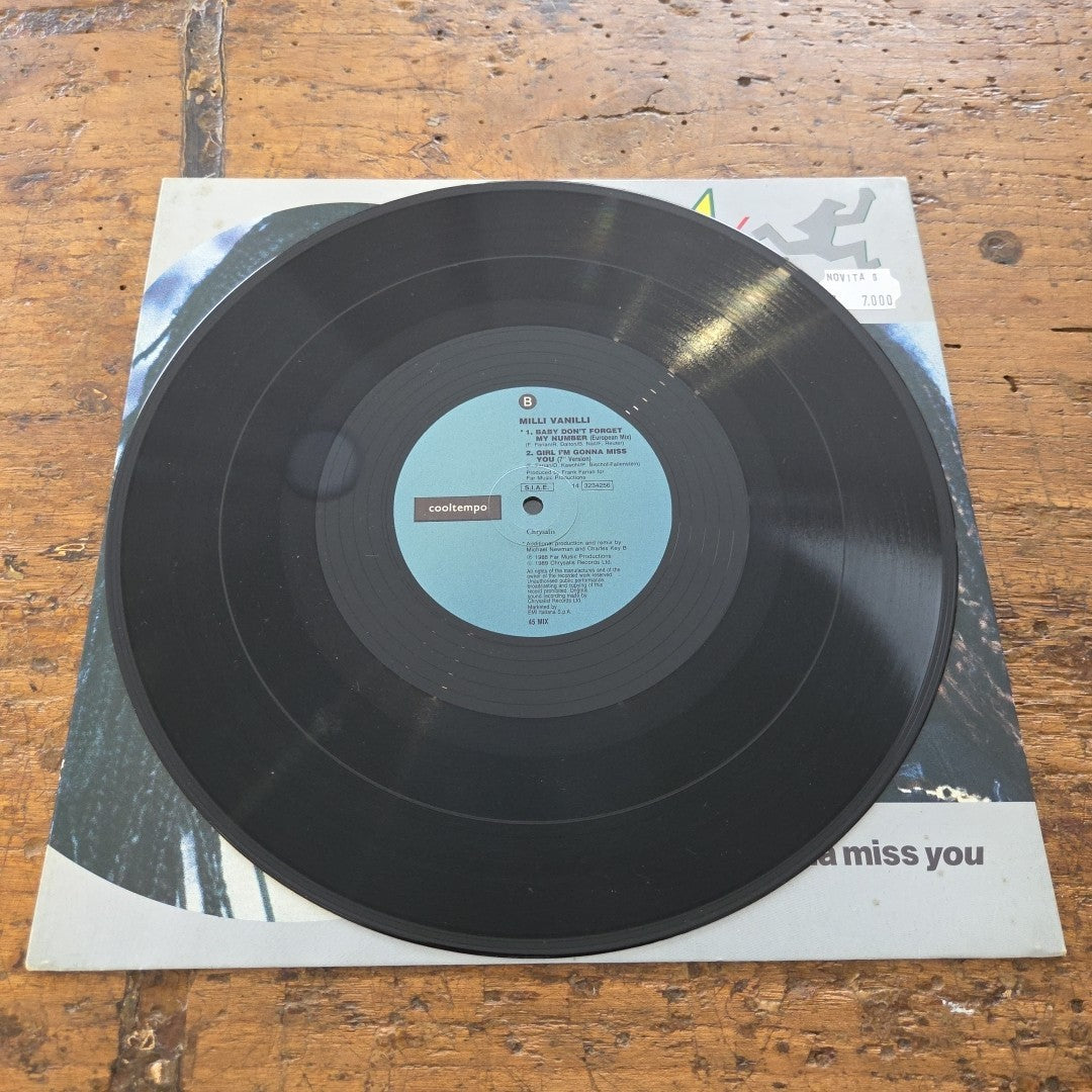 LP Milli Vanilli - Girl I'm Gonna Miss You 14 3234256 1988 Musica Pop Vinile