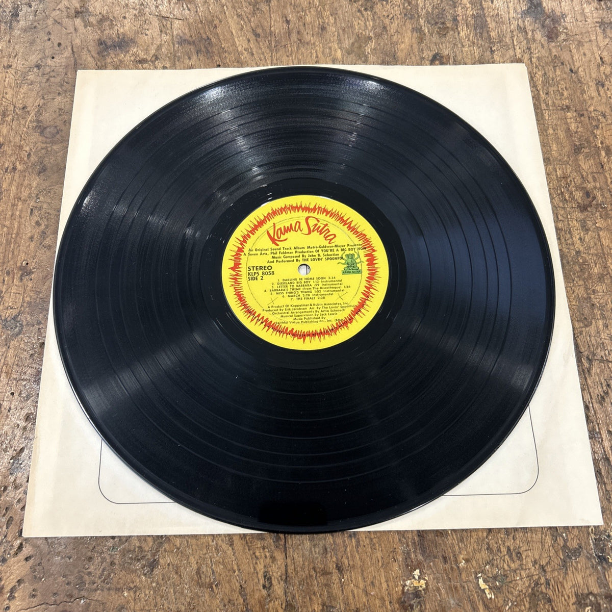 LP The Lovin Spoonful - You Are A Big Boy Now KLPS 8058 Vinile 1967 Pop Rock OST