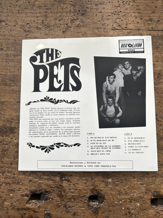 LP The Pets - Discolando OLP - 8026 Vinile Musica Rock Psichedelica
