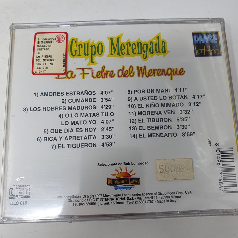 CD LATIN Grupo Merengata La Fiebre Del Merengue Sealed Italy 1997