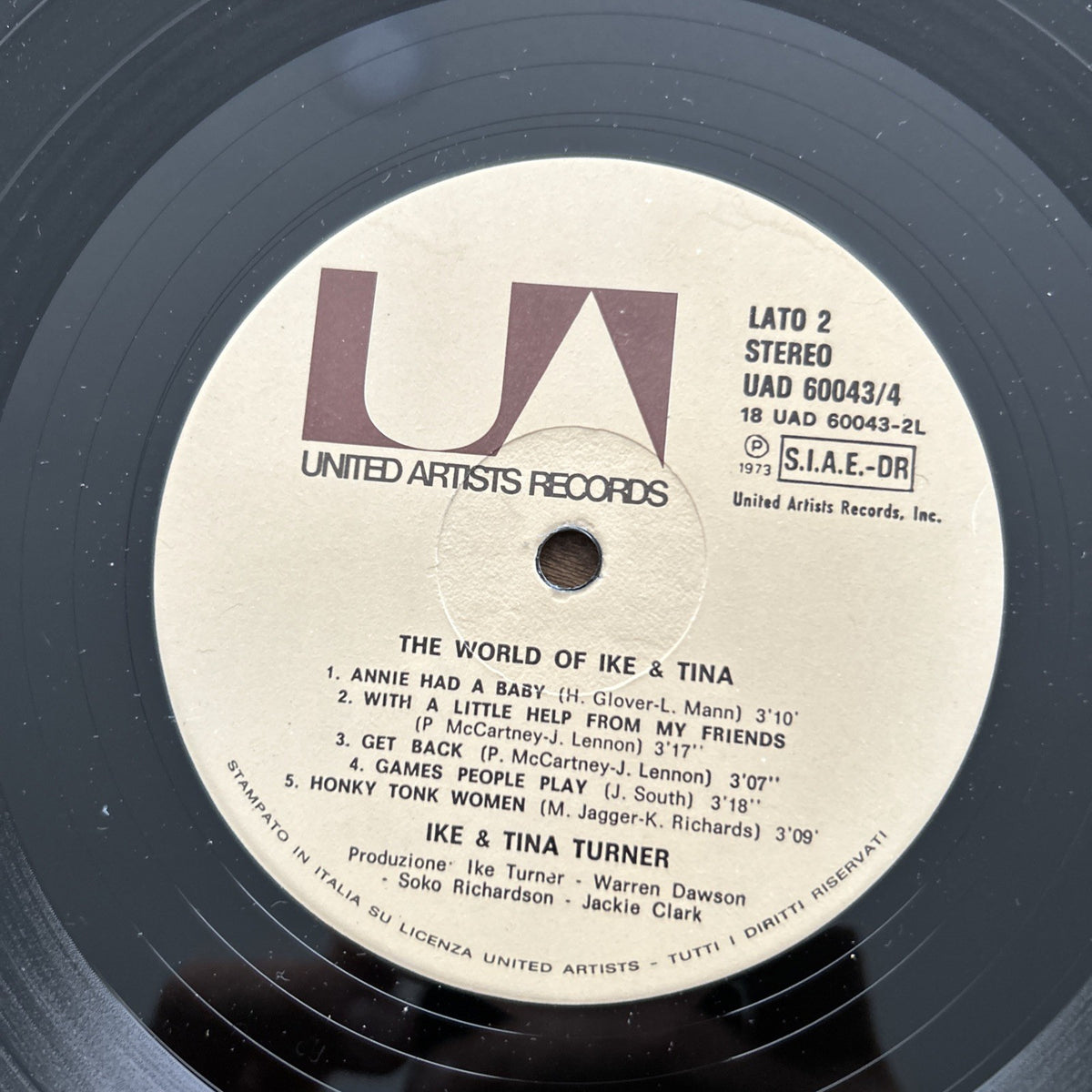 LP Ike & Tina Turner The World Of Ike & Tina UAD 60043 Funk Soul Disco Vinile