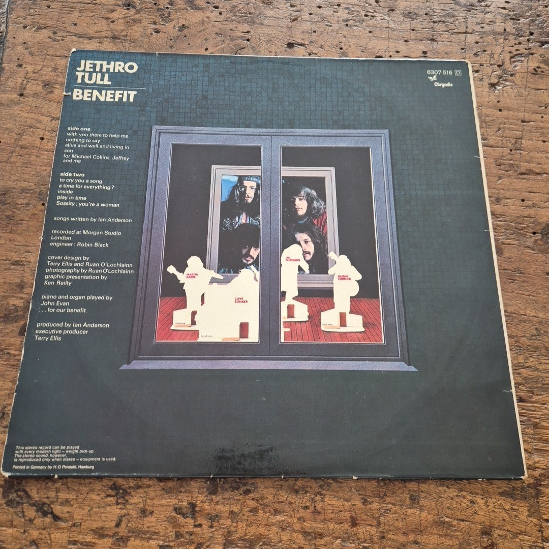 LP Jethro Tull - Benefit 6307 516 Made In Germany Musica Rock Vinile