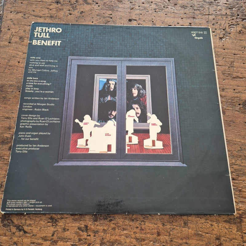 LP Jethro Tull - Benefit 6307 516 Made In Germany Musica Rock Vinile