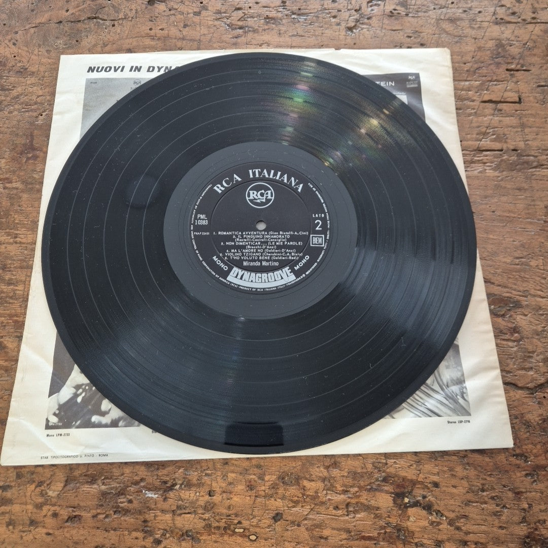 LP Miranda Martino Le Canzoni Di Sempre PSL 10383 Musica Italiana Vinile Italy