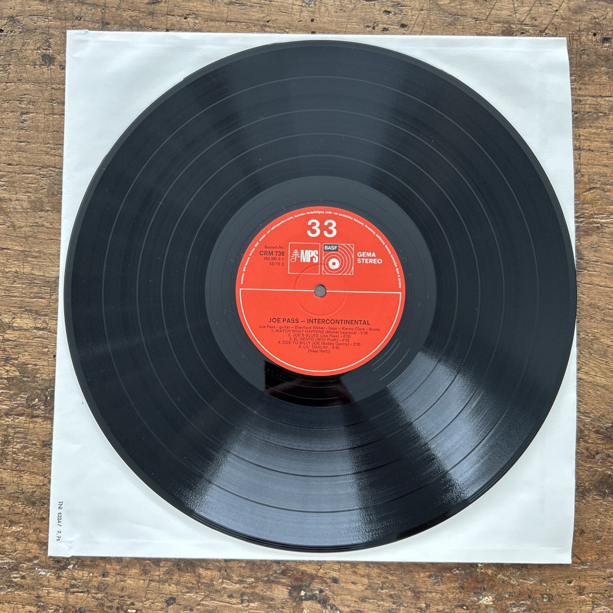 LP Joe Pass - Intercontinental CRM 738 Made In Germany  Vinile Jazz