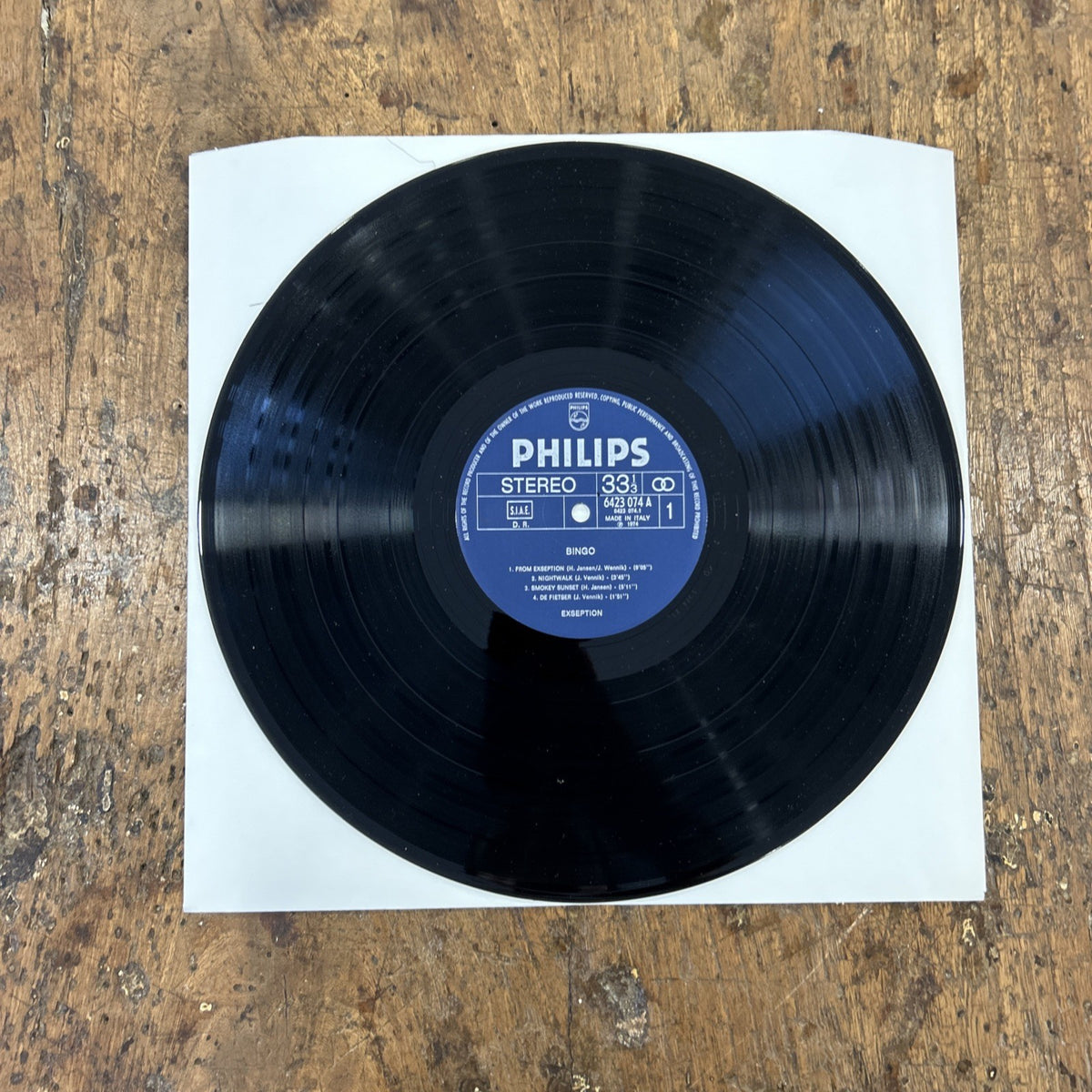 LP Exseption - Bingo Philips 6423 074 Italy 1974 Funk Soul Disco Vinile