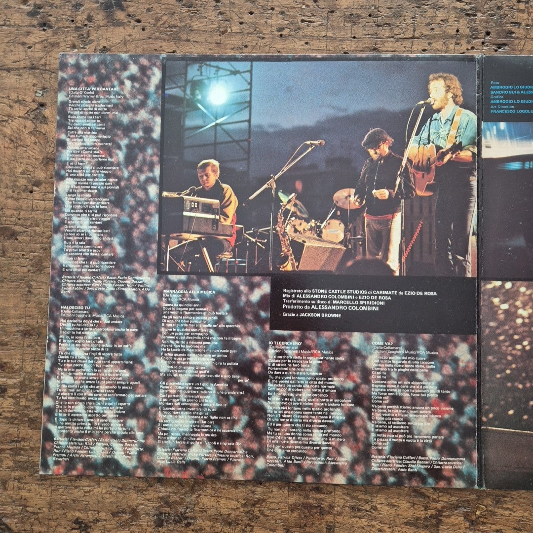 LP Ron - Una Città Per Cantare ZPLSR 34079 Made In Italy Musica Italiana Vinile