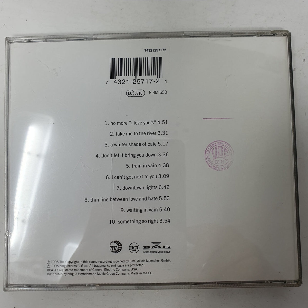 CD Annie Lennox – Medusa RCA – 74321257172, BMG – 74321257172