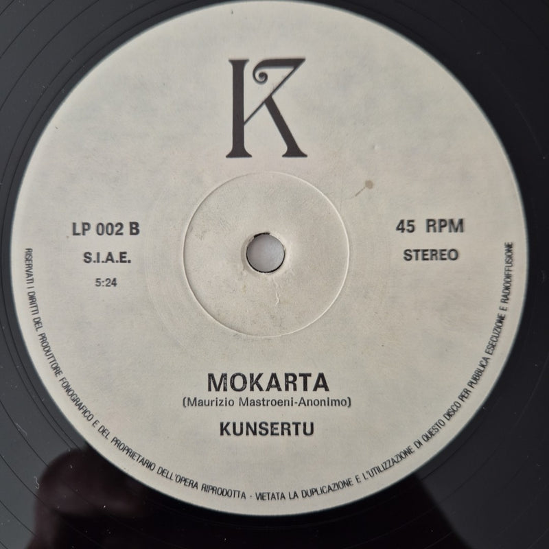 LP Kunsertu Jazirah Isola Mokarta LP 002 Made In Italy Alternative Rock Vinile