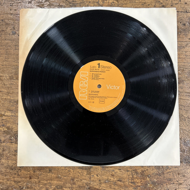 LP Barrabas - Barrabas Power DLSP 34176 Italy 1973 Funk Soul Disco Vinile